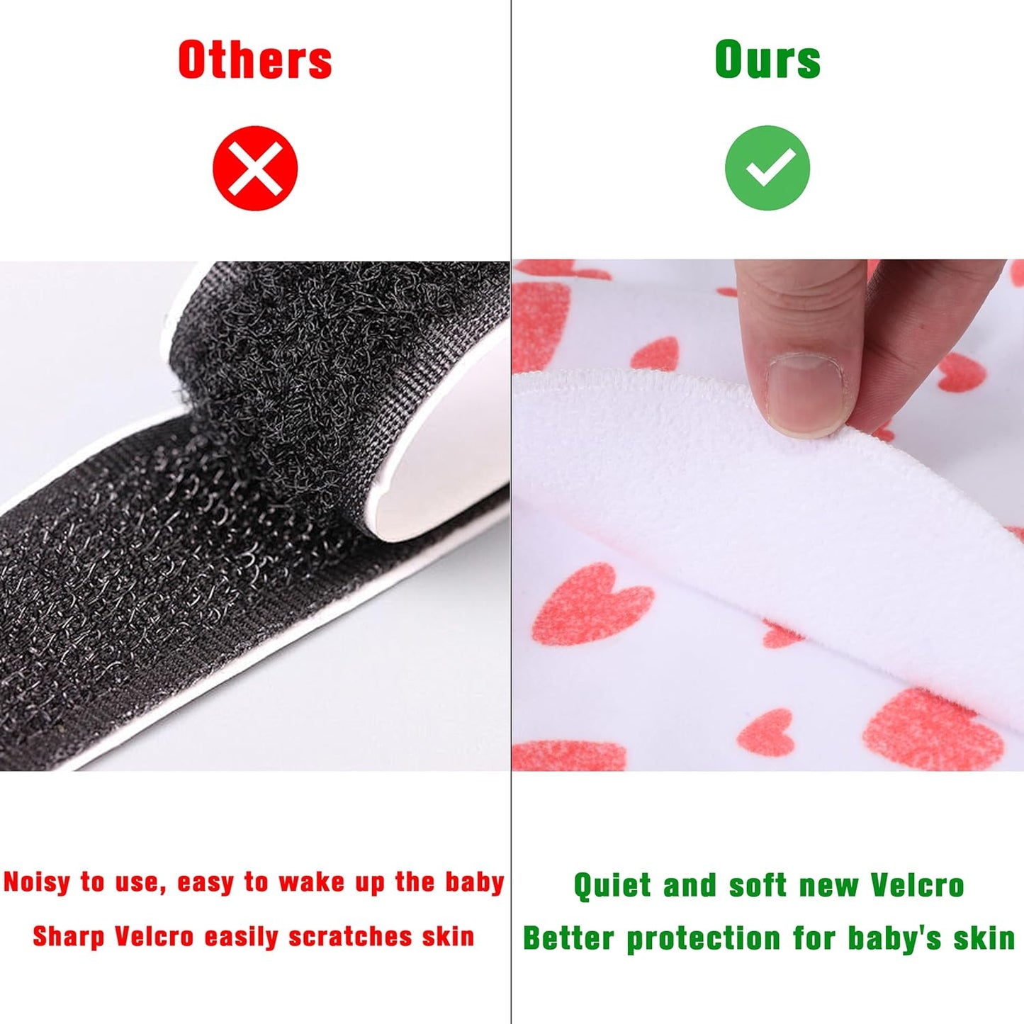 Newborn Sleep Sack Baby Swaddle,Swaddle me 0-3 Month,3-Way Adjustable Wearable Blanket,100% Rayon Cotton Swaddling Sleeping Bag，TOG 0.5 (Love, 0-3 Months)