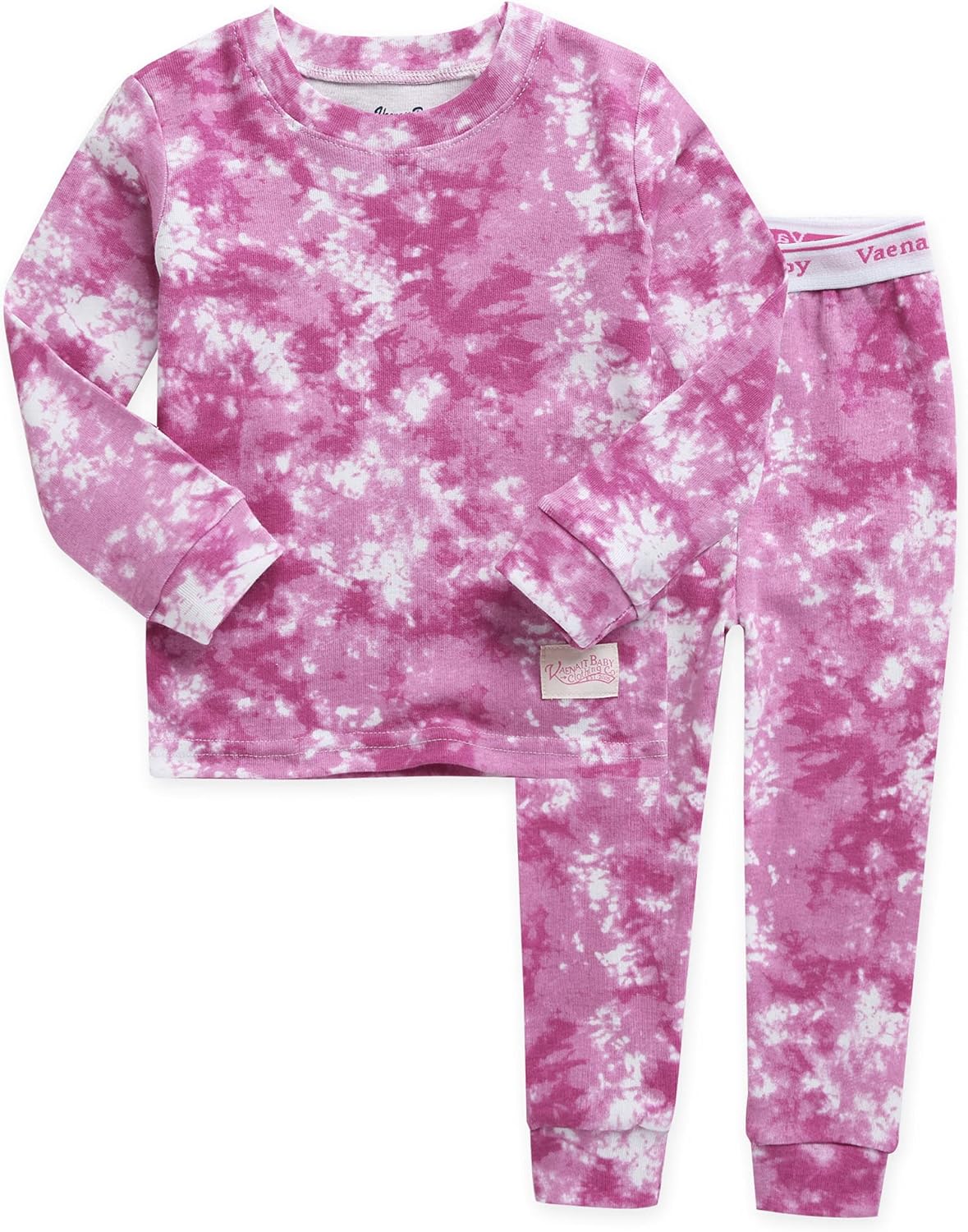 VAENAIT BABY 12M-12Y Toddler Kids Boys Girls 100% Cotton Marbling Tiedye Sung Fit Sleepwear Pajamas 2pcs Pjs Set