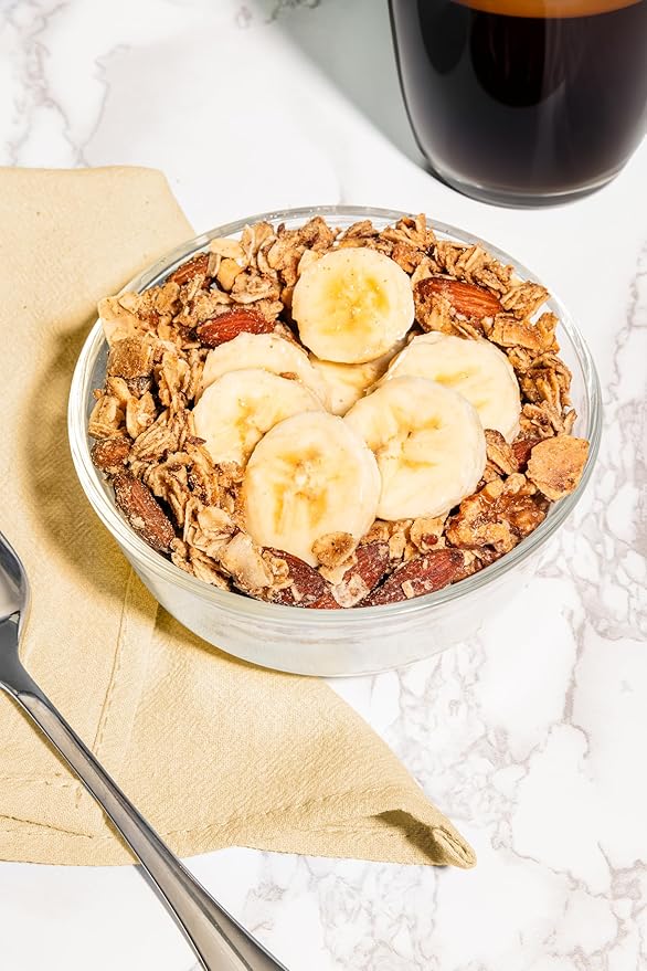 The Hampton Grocer Banana & Chocolate Chunk Granola, 3 pack - Gluten-Free, Dairy-Free, Made with Real Bananas, Walnuts & Maple Syrup - Crunchy, Small-Batch, 8oz