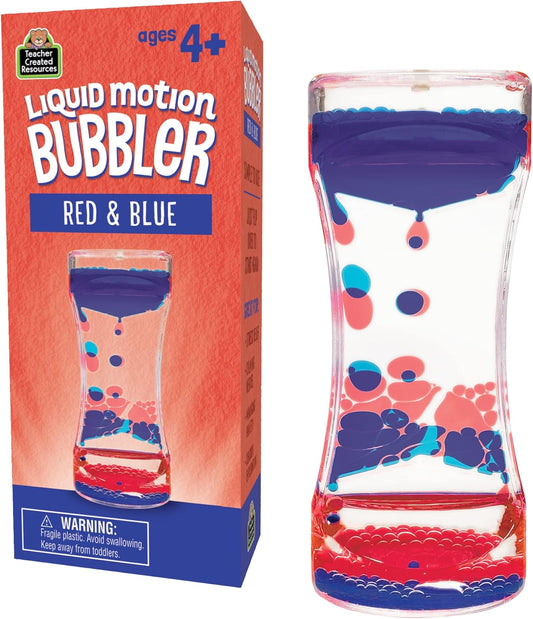 Red & Blue Liquid Motion Bubbler