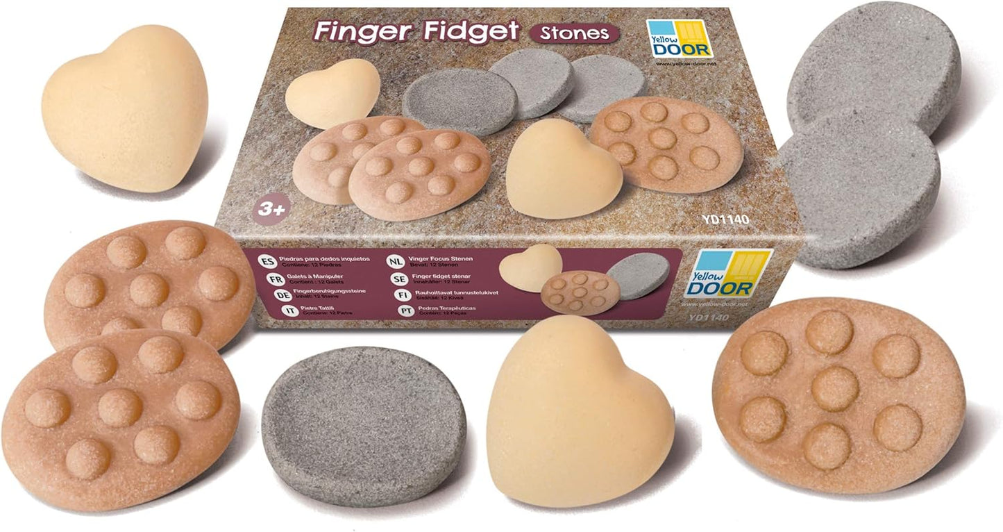 Yellow Door Finger Fidget Stones
