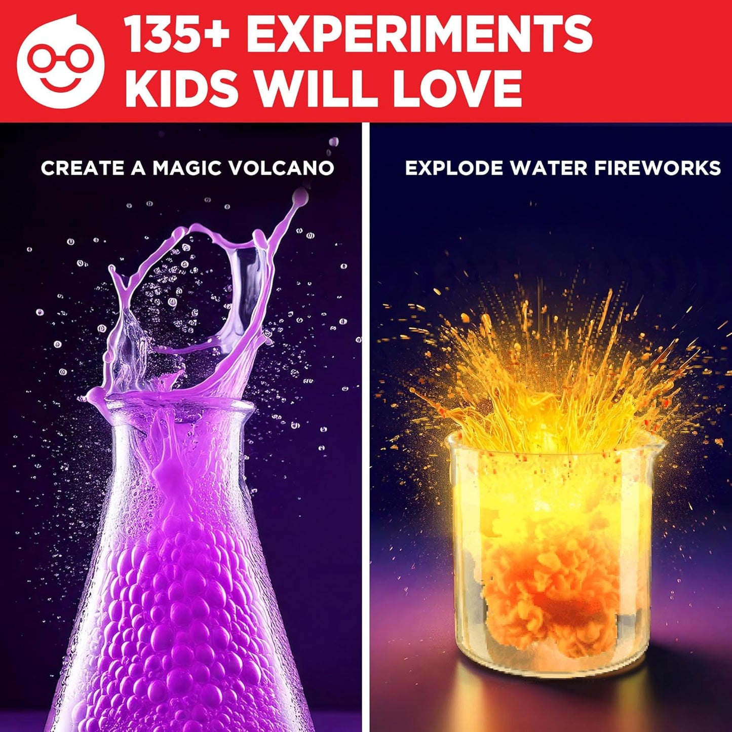 Doctor Jupiter Ultimate Science Kit, Chemistry Set for Kids Ages 8-9-10-11-12-13-14 | Birthday Gift Ideas for Boys & Girls 8+ Years Old | STEM Toy with 135+ Experiments | Learning & Educational Kits