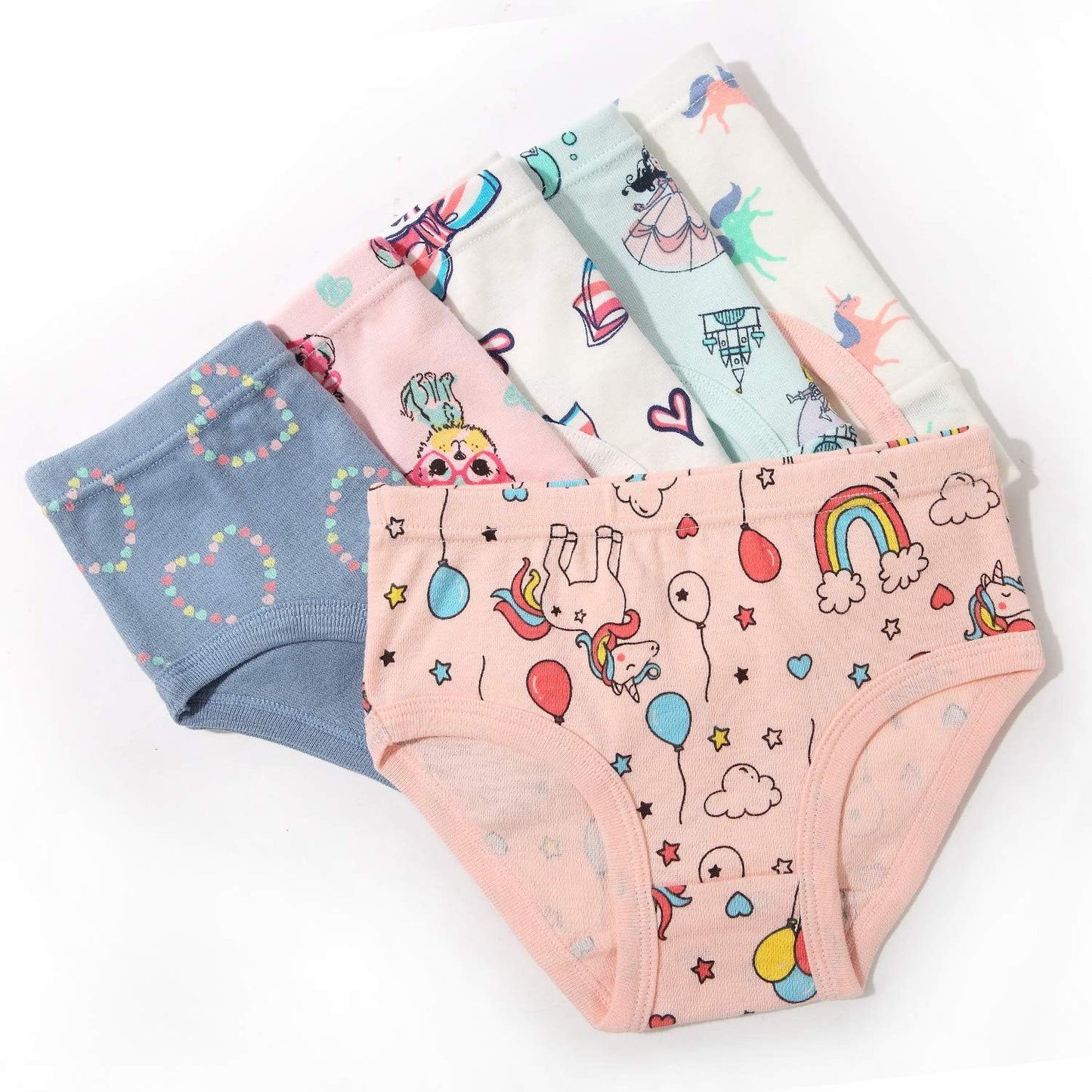 Girls' Cotton Brief Breathable Toddler Panties Kids Assorted Underwears 6-8 pieces