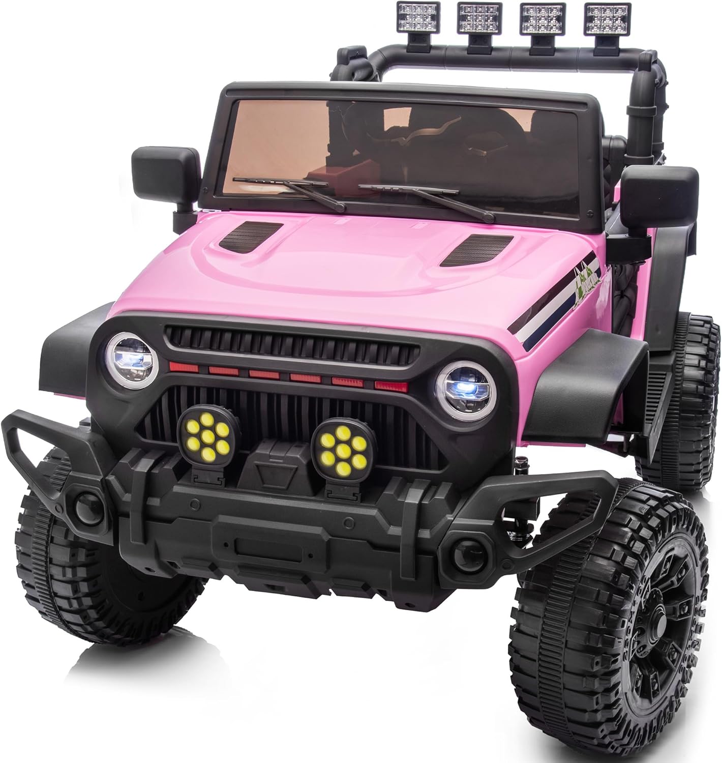 24V Kids Ride on Car, Kids Electric Vehicles Car Ride on Toy Truck for Toddlers w/Remote Control, 400W Motor - Light Pink