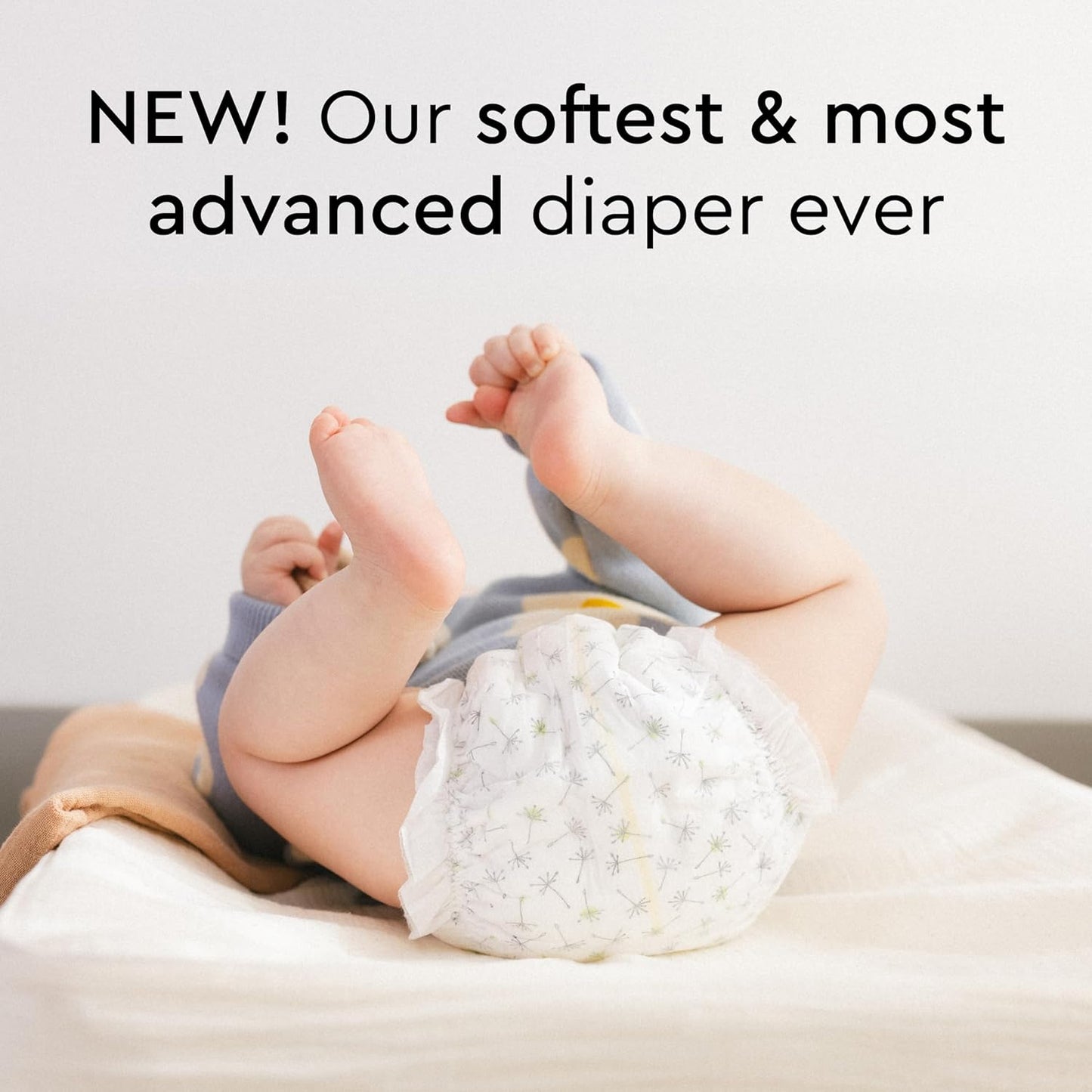 Baby Diapers - Size 2 (9-18 lbs), Monthly Supply (204 Count), Leak Protection, Skin-Friendly, Ultrasoft, Perfume- & Chlorine-Free, Hypoallergenic, Dermatologist Tested, Oeko-TEX®