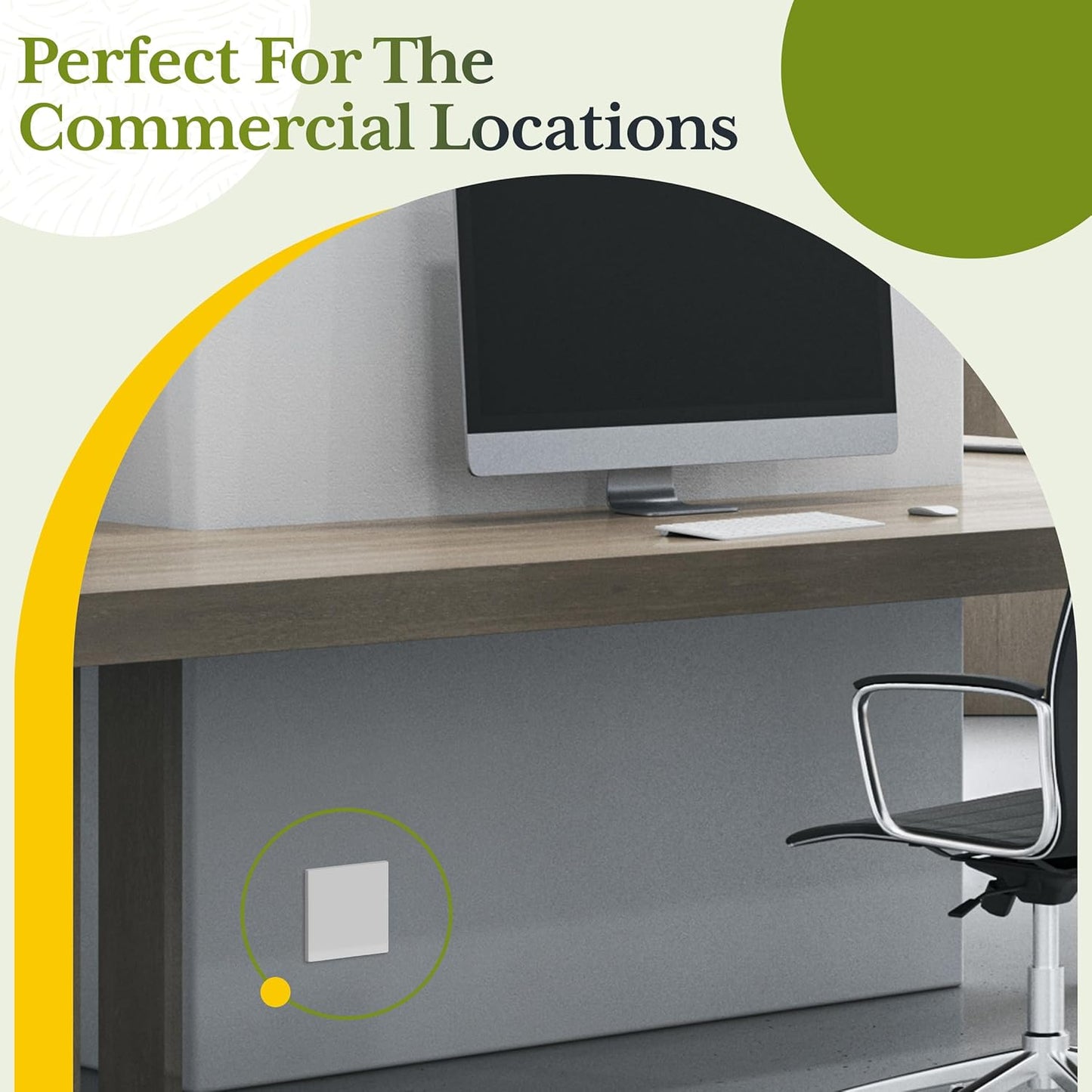 TG Screwless Double Blank Wall Plate, Child Safe Blank Device Outlet Cover, Mid-Size 2-Gang 4.88" H x 4.92" L, Polycarbonate Thermoplastic, UL Listed, SP-MB2-W, White (1 Pack)