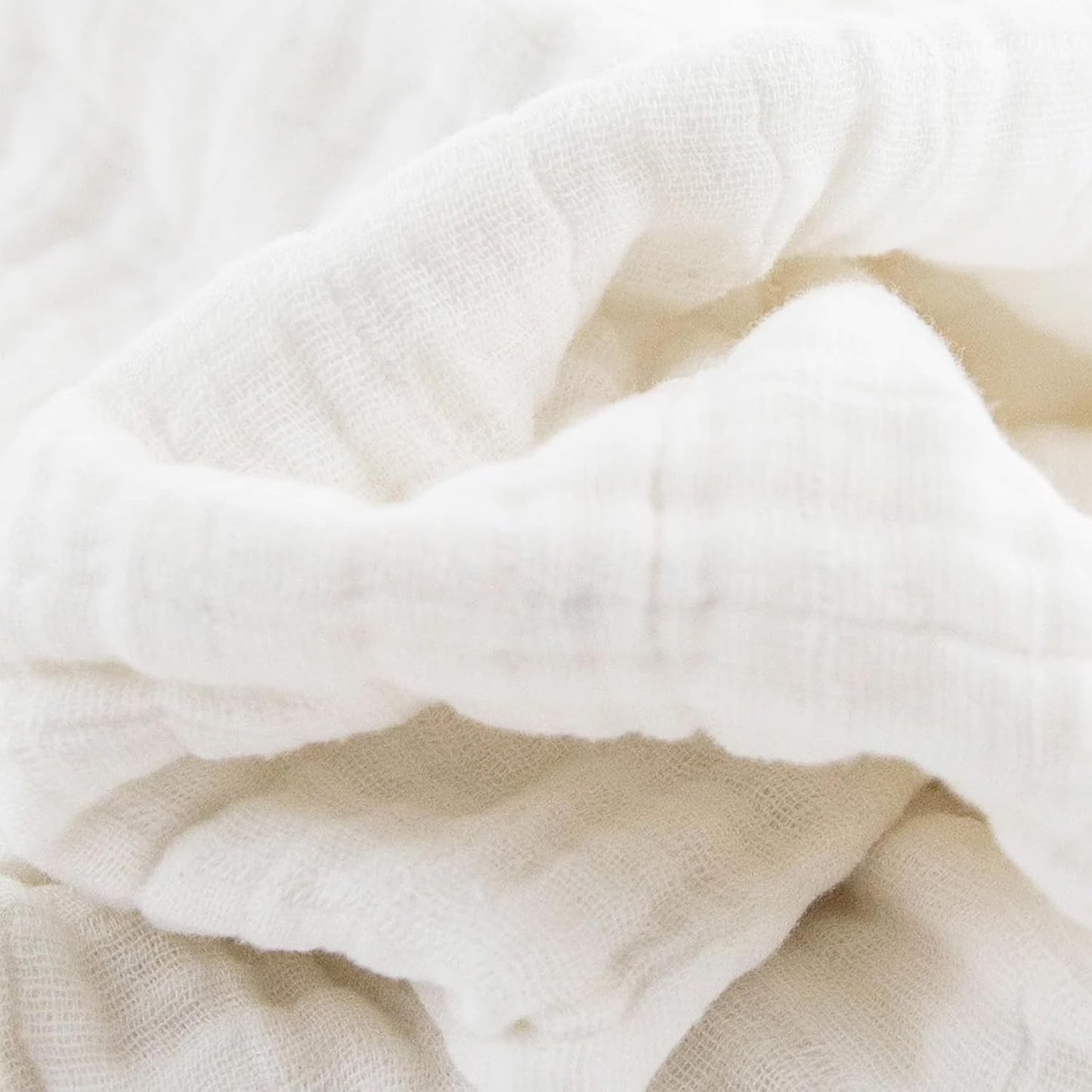 Little Unicorn Newborn Receiving Quilt | Ultra- Soft, Multi-Layered Muslin Fabric | Gift for Newborns & on-The-go (White)