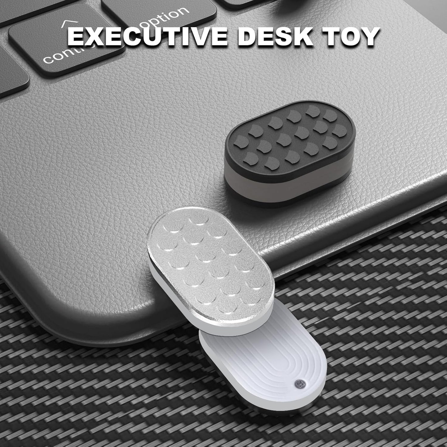Scales Fidget Slider, Magnetic Metal Trackless Fidget Slider EDC Fidget Toys for Adults, Home/Office Executive Desk Toys for ADHD/ADD/Autism, Ideal Gifts for Him (Black)