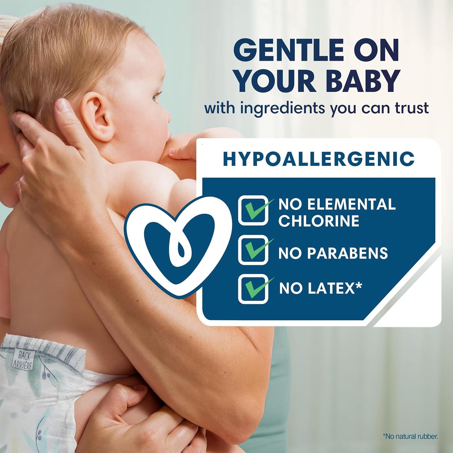 Pampers Pure Protection Baby Diapers, Size 4 (22-37 lbs), 58 Count, Up to 100% Leakproof, Premium Plant-based Skin Protection, Hypoallergenic Soft Diapers