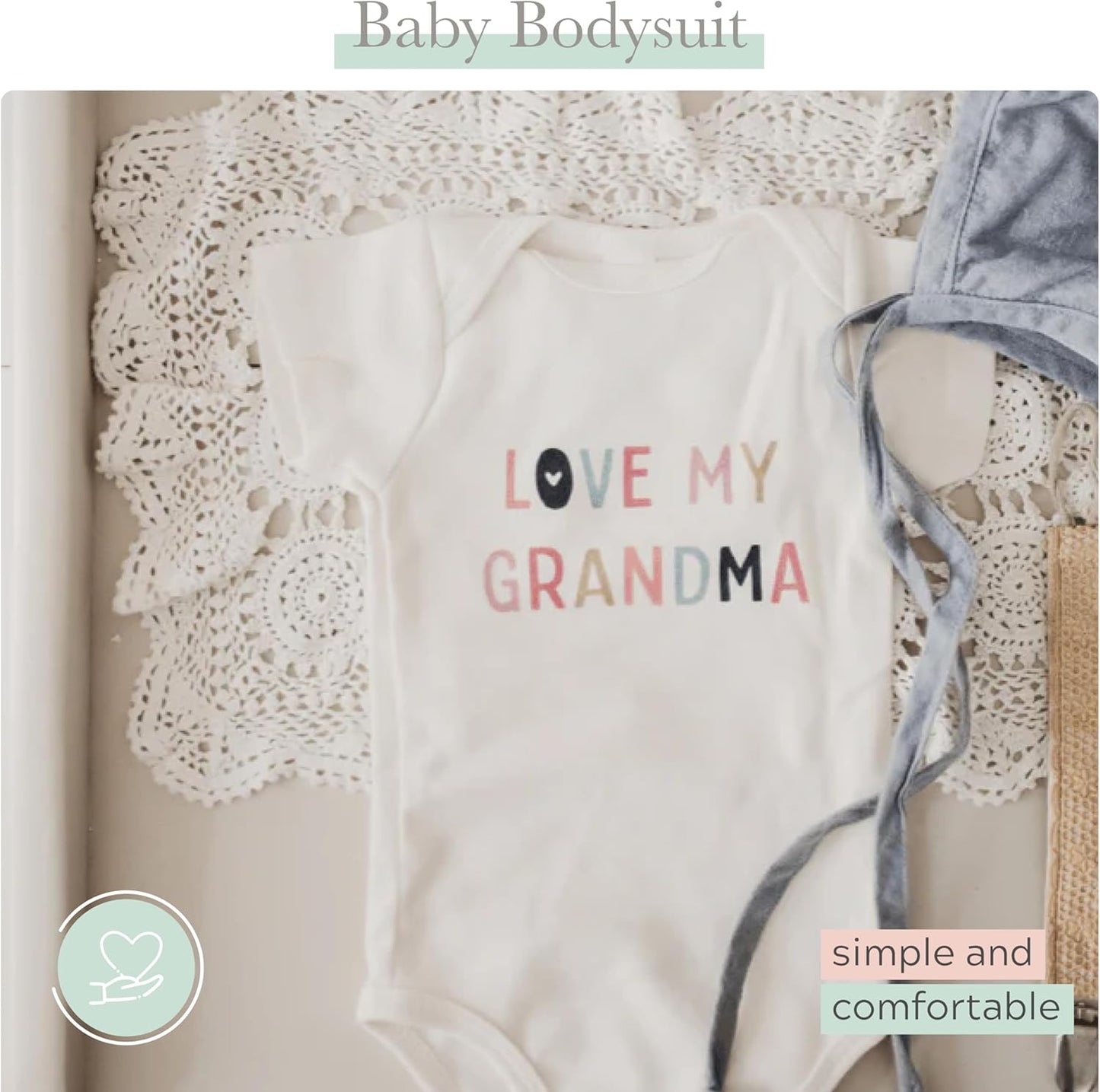 Finn + Emma Organic Cotton Graphic Baby Onesie - Gender Neutral Bodysuits for Babies 0-12 Months in Multiple Sizes and Styles