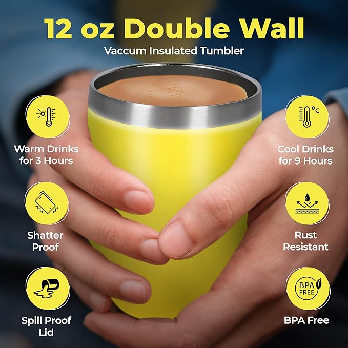 Tea Gift Set for Women & Men – Includes Assorted Teas, Elegant Mug & Honey (Yellow)