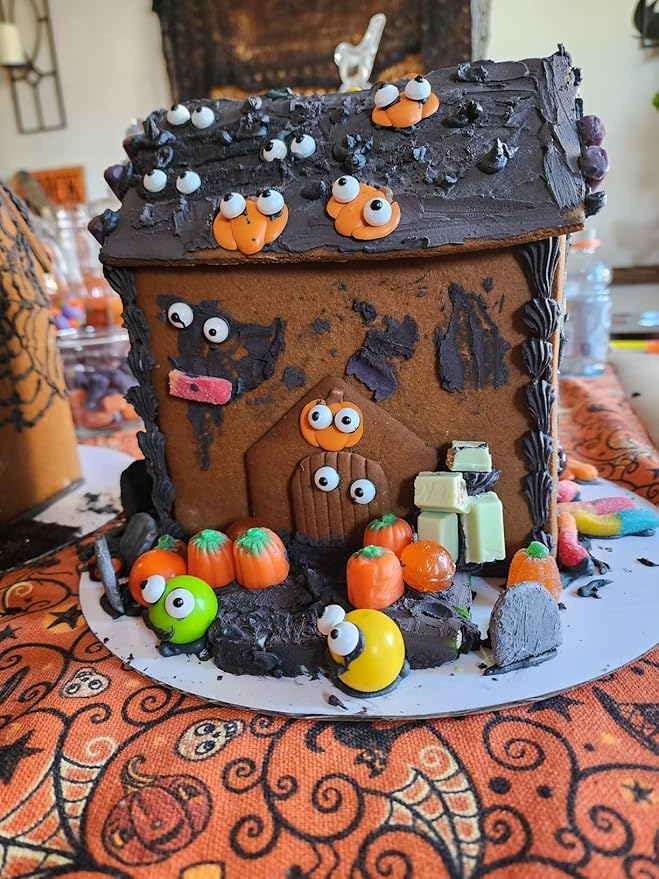 Weraru Small Candy Eyeballs Eye Ball Sweets Cake Cupcake Toppers Cookie Dessert Sprinkles Decorations Birthday Party Supplies 4.2Ounce