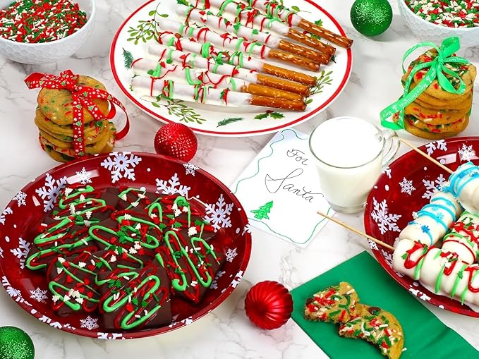 Christmas Sprinkles - 10 oz - Holiday Tree Sprinkles - Red, Green & White Sprinkles for Cookie Decorating - Bulk Christmas Jimmies for Gingerbread Cookies, Baking, Cupcakes