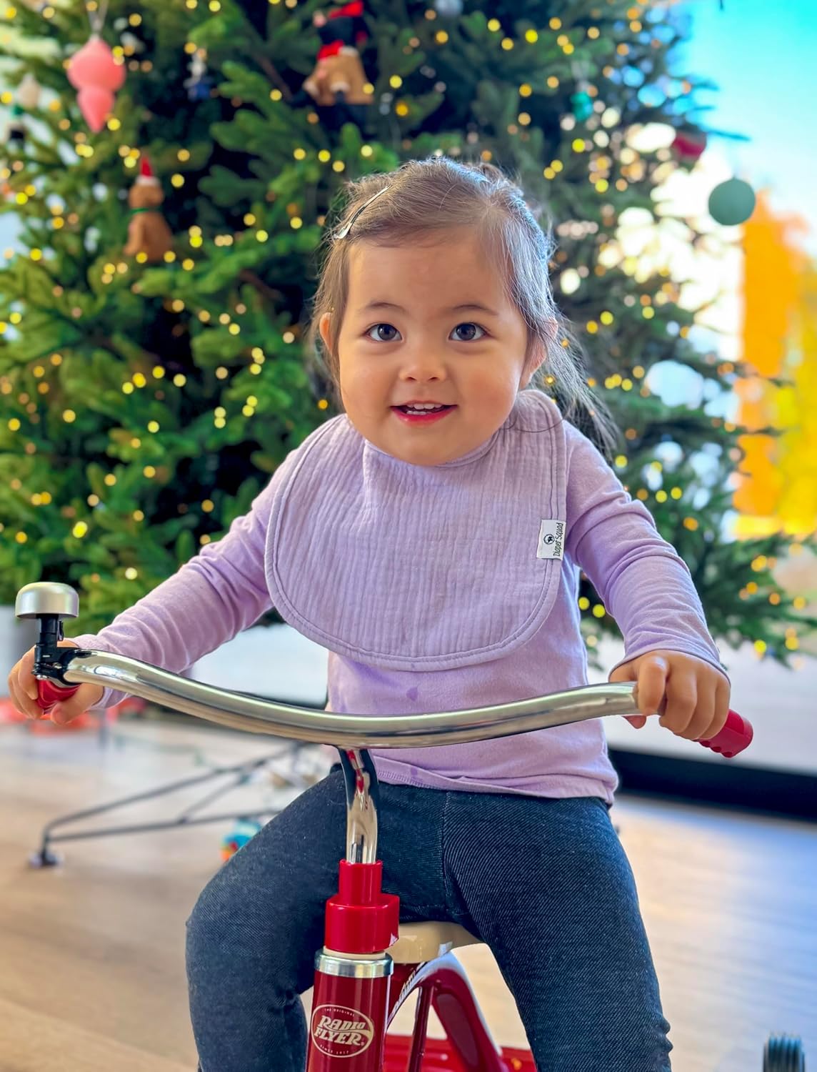 DiaperSquad's Baby Bibs for Drooling and Teething, Bibs for Boys, Baby Girl - Solid Cotton Baby Drool Bibs