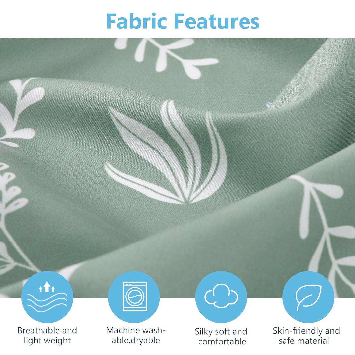 TILLYOU Baby Crib Sheets for Boys Girls, Super Soft Toddler Bed Sheets, 2 Pack Sheets for Standard Crib Mattress 28x52in, Hedgehog Garden and Green Leaves
