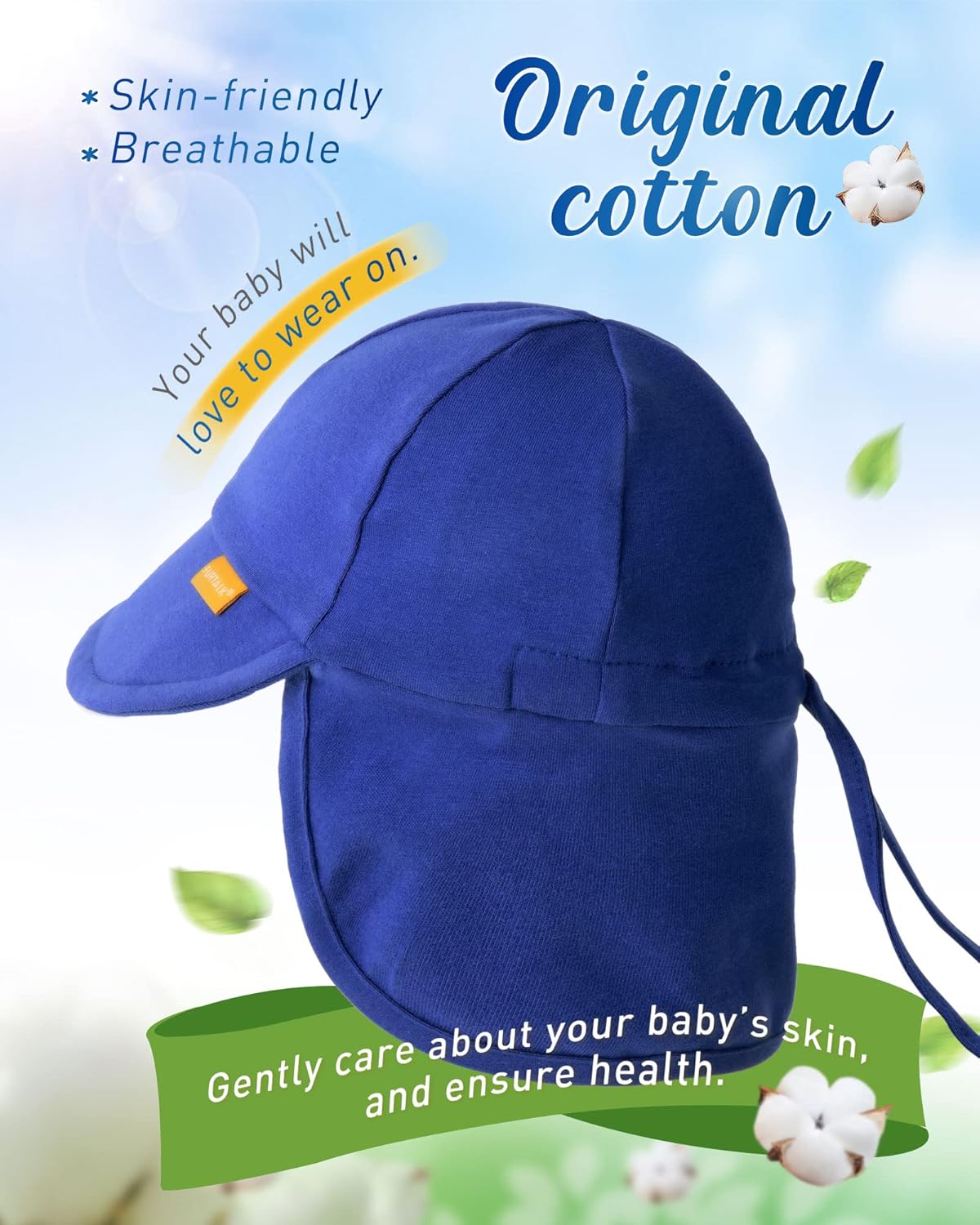 FURTALK Baby Sun Hat UPF 50+ UV Ray Sun Protection Cotton Toddler Hats for Boys Girls