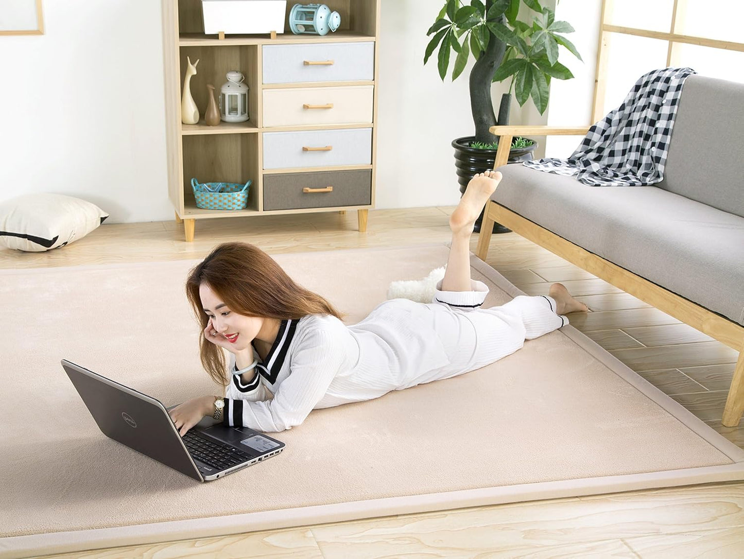 V-mix Baby Play Mat Nursey Decor Area Rug 1.18" Thick Hypebeast Rug Non Slip Rug Pads Large Area Rug Play Mats for Babies and Toddlers Non-Toxic Area Rugs Used for Living Room 7.8x6.5Ft