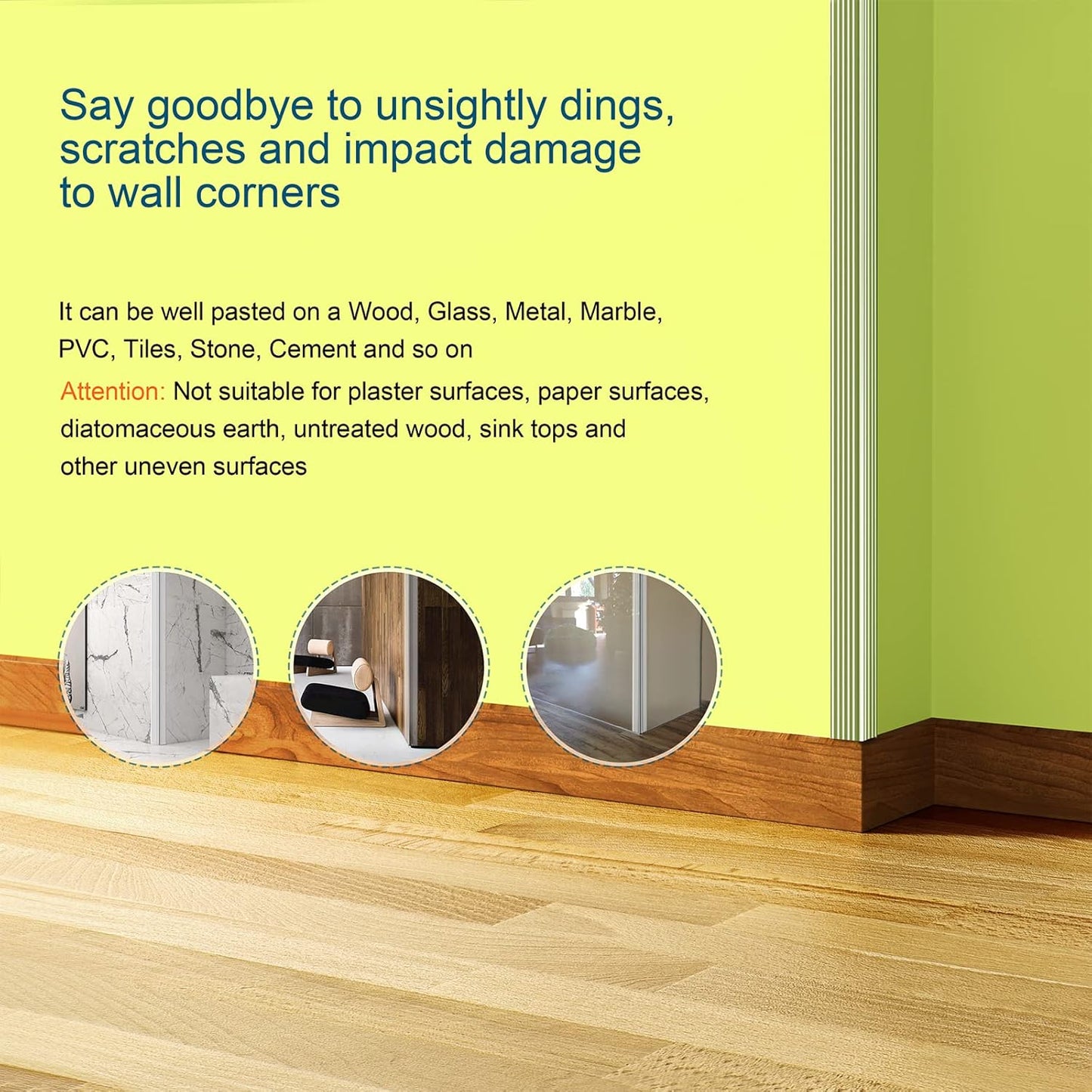 HOMREALM Baby Proofing 7.05ft Long (2.75" Wide) Corner Protector Baby Corner Guards Furniture Corner & Edge Safety Bumpers Clear Baby Proofing Bumper Cushion for Table Furniture Sharp Corners