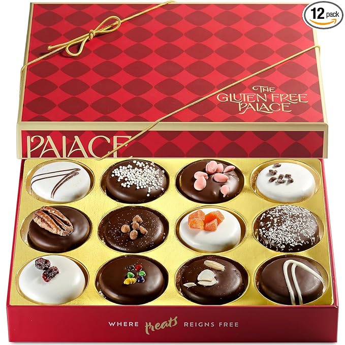 Gluten Free Palace Cookie Gift Basket – Gluten Free Cookie Gift Treats – Gift for Birthday, Anniversary, Thank You & Sympathy (12 Count)