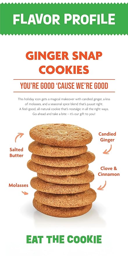 Steve & Andy’s Thin, Crispy & Scrumptious Ginger Snap Cookies - Organic & Gluten Free, Non-Gmo, Nut Free, Wheat Free, Soy Free - 6 Boxes, 33 Oz (60 Cookies)