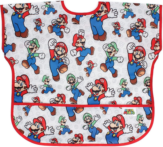 Bumkins Bibs - Toddler Bibs, Waterproof, Large for 1-3 Years, Short Sleeve