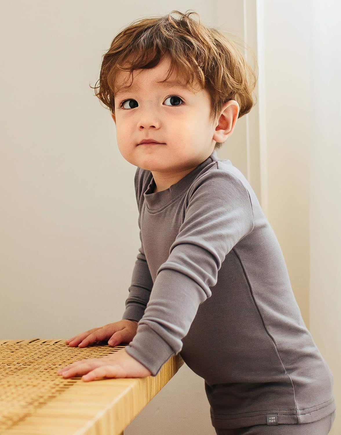 VAENAIT 6M-12Y Toddler Toddler Kids Toddler Girls Boys Soft Comfy Modal Tencel Solid Raglan Sleepwear Pajamas Pjs 2pcs Set