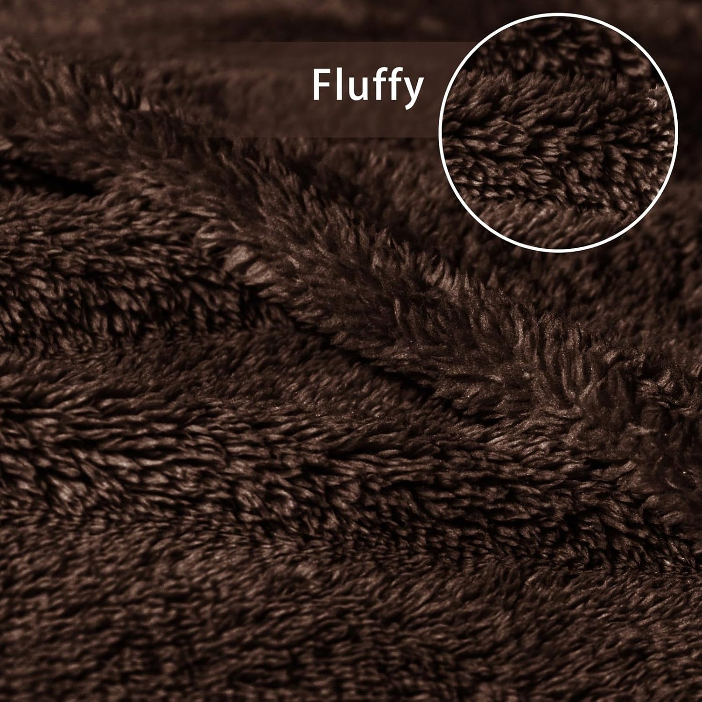 Exclusivo Mezcla King Size Flannel Fleece Blanket, Super Soft Velvet Plush Bed Blanket, Fuzzy Cozy and Warm for All Seasons, 90x104 Inches, Coffee