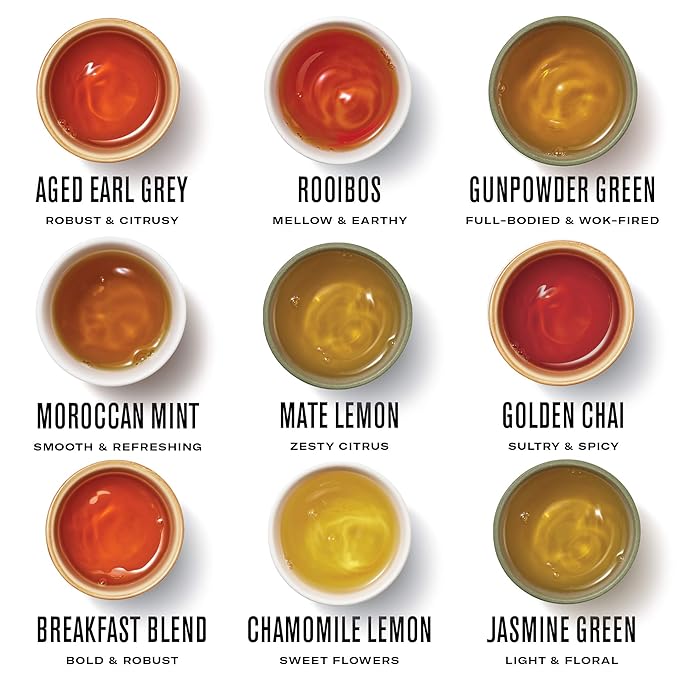 Numi Organic Tea World of Tea Gift Set, 45 Tea Bags, Fair Trade Black, Green, Maté, Rooibos & Herbal Tea Sampler