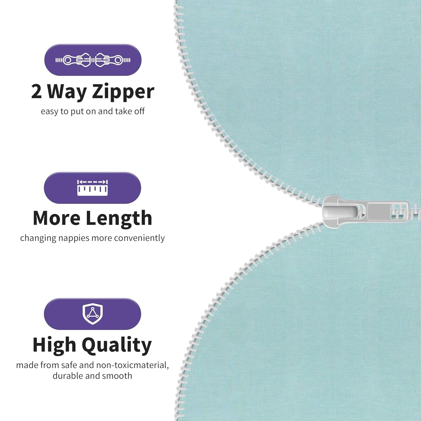 PuppyPaws Baby Sleep Sack, Transition Swaddle, Sleep Sack 6-9 Months, Wearable Blanket Baby with 2-Way Zipper, Swaddles for Newborns Summer, 95% Rayon derived from Bamboo, 5% Spandex