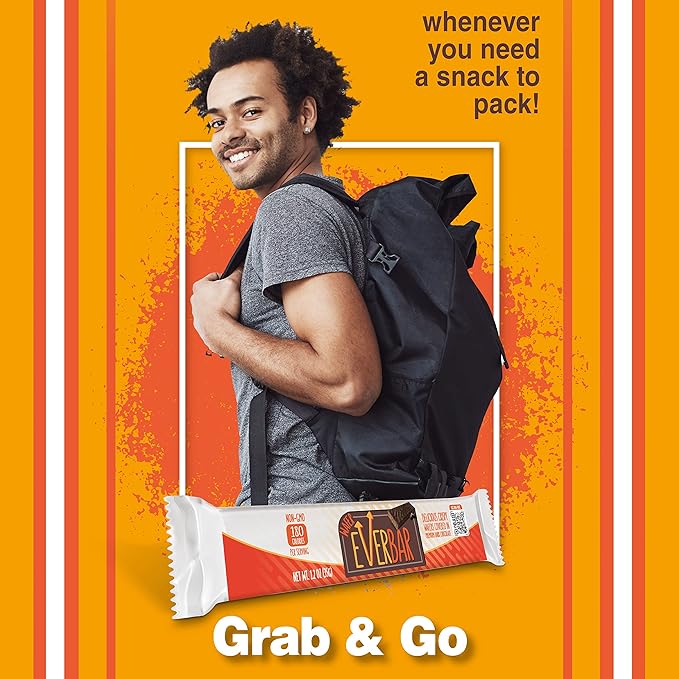 EverBar - Dark'n Crispy Chocolate Bars, 24 Count | Non-GMO, Dark Chocolate Wafer Candy Bar | On the Go | With Coffee or Tea | Healthy Snack | Bite-Size Premium Wafer Chocolate 24 Count (Pack of 1)