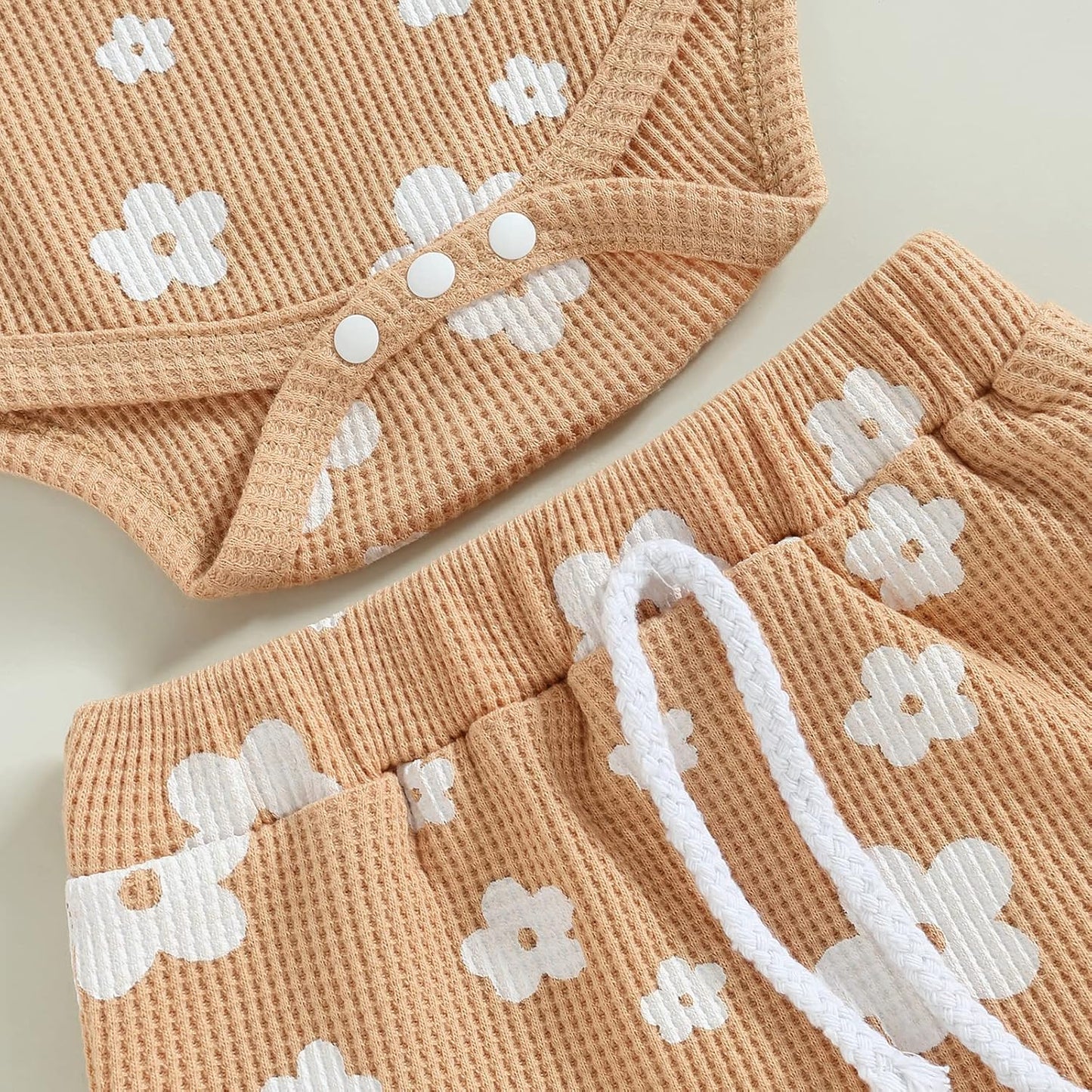 fhutpw Baby Girl Clothes Summer Cute Outfits 3 6 12 18 Months Spaghetti Strap Romper & Floarl Shorts Sets