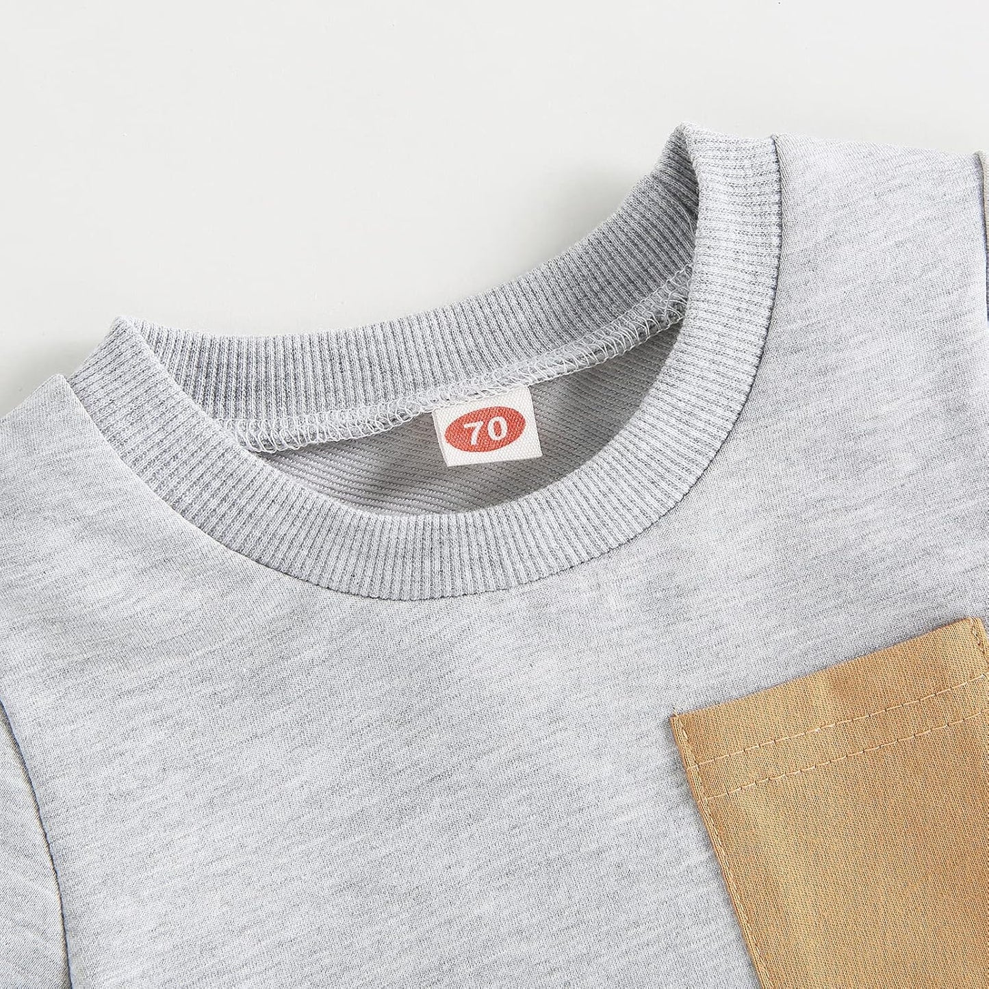 fhutpw Baby Toddler Boy Clothes Summer Outfits 6 12 18 24 Months Patchwork Short Sleeve T Shirt & Shorts Sets with Pockets