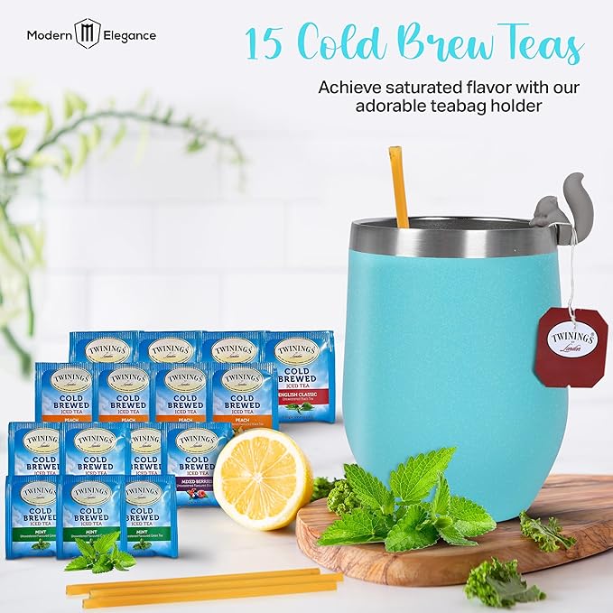 Refreshing Iced Tea Beverages - Fruit Flavored Tea in Peach, Berry, Mint, & Classic Brew - Convenient, Cool, Hydrating, and Delicious Iced Drinks, Ready-to-Enjoy, Great for Summer and Every Occasion