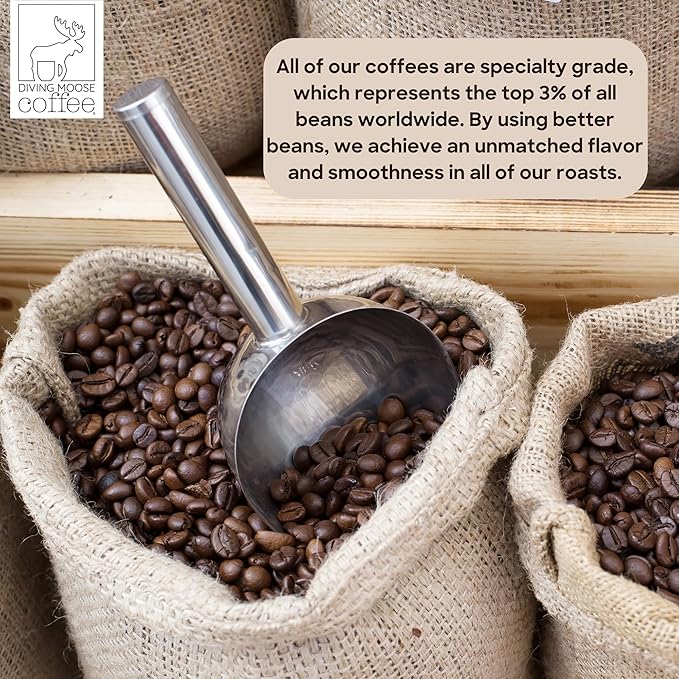 Diving Moose Coffee - The Rhinoceros Sumatra Gayo USDA Organic Medium Dark Roast (16oz / 1 LB) - Bakers Chocolate Raspberry Specialty Grade 100% Arabica Small-Batch Roasted to Order Smooth Not Bitter